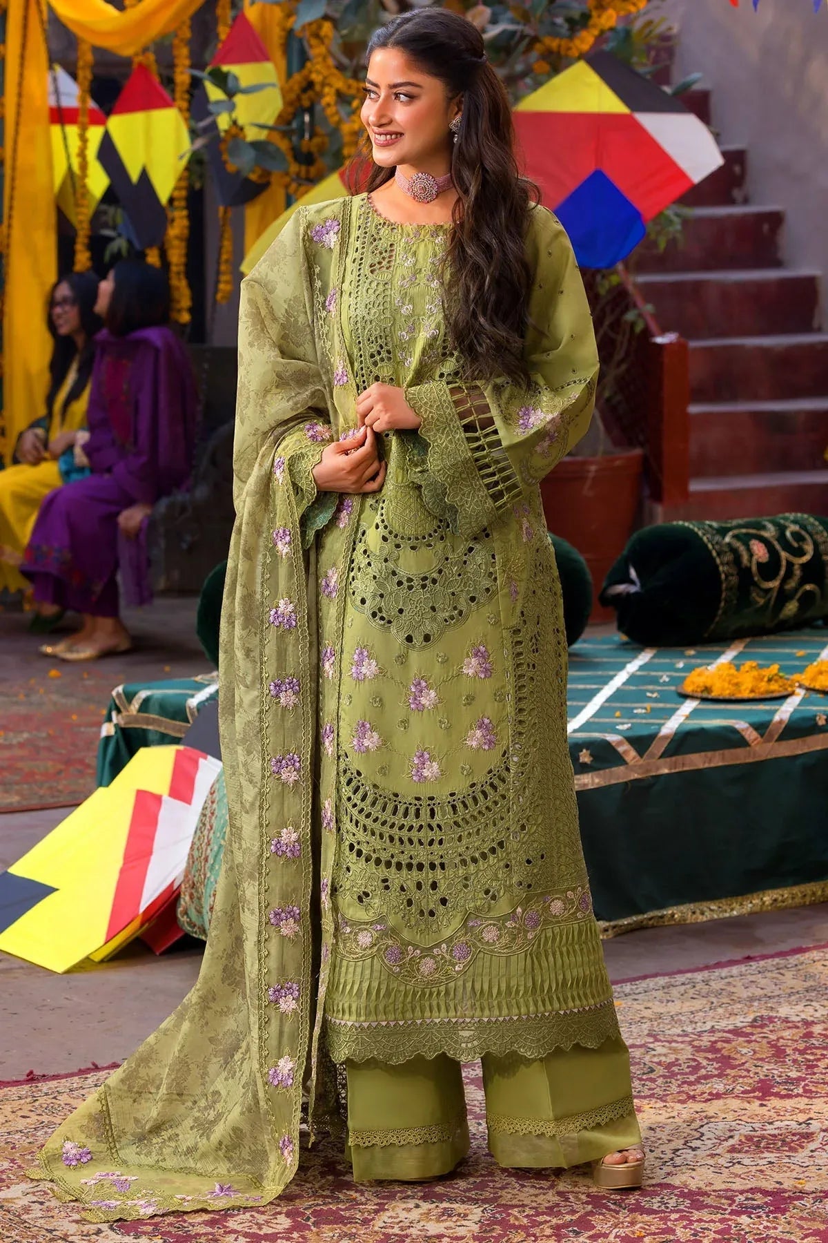 5932-NISA EMBROIDERED LAWN UNSTITCHED