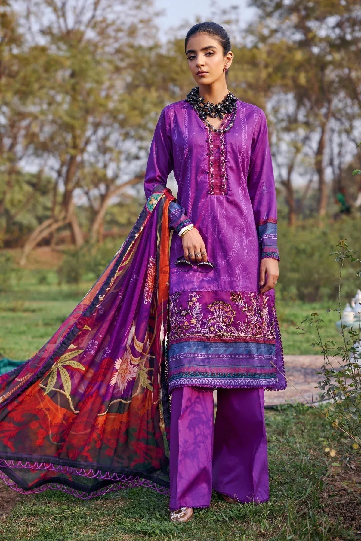 Motifz | Umang Lawn | 3547-ELIF - Aqsa Fabrics