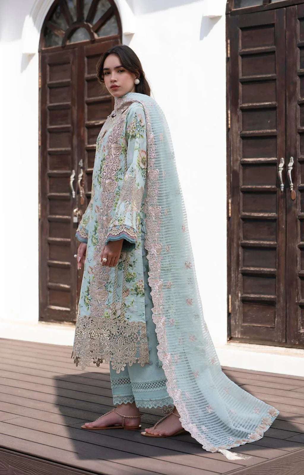 AJR Couture | Printakari Lawn 25 | Myrtle - Aqsa Fabrics