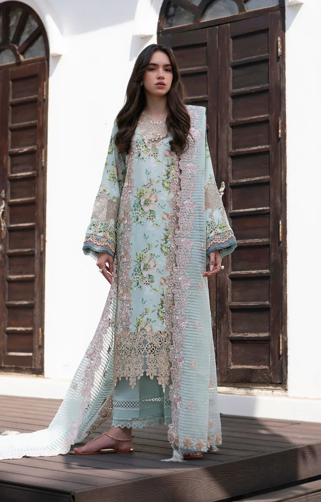 AJR Couture | Printakari Lawn 25 | Myrtle - Aqsa Fabrics