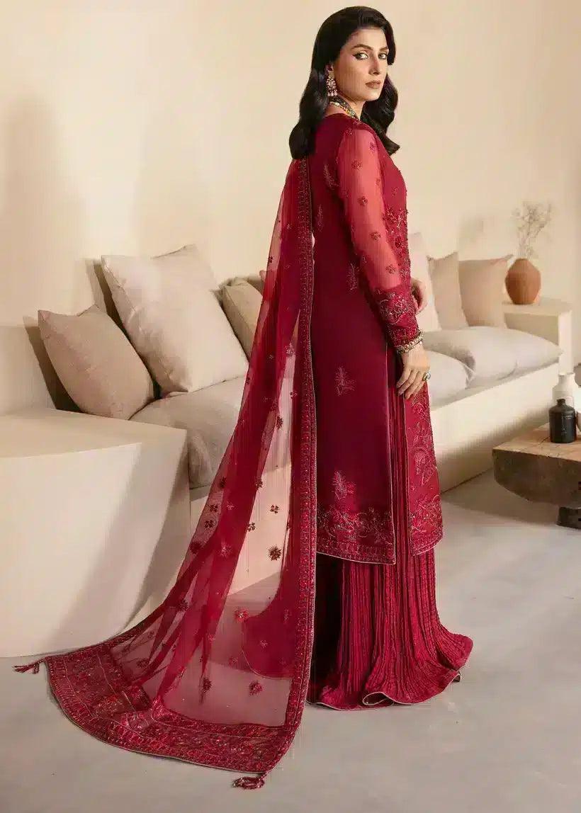Mahum Asad | Lamhay Wedding Formals 23 | Laal - Aqsa Fabrics