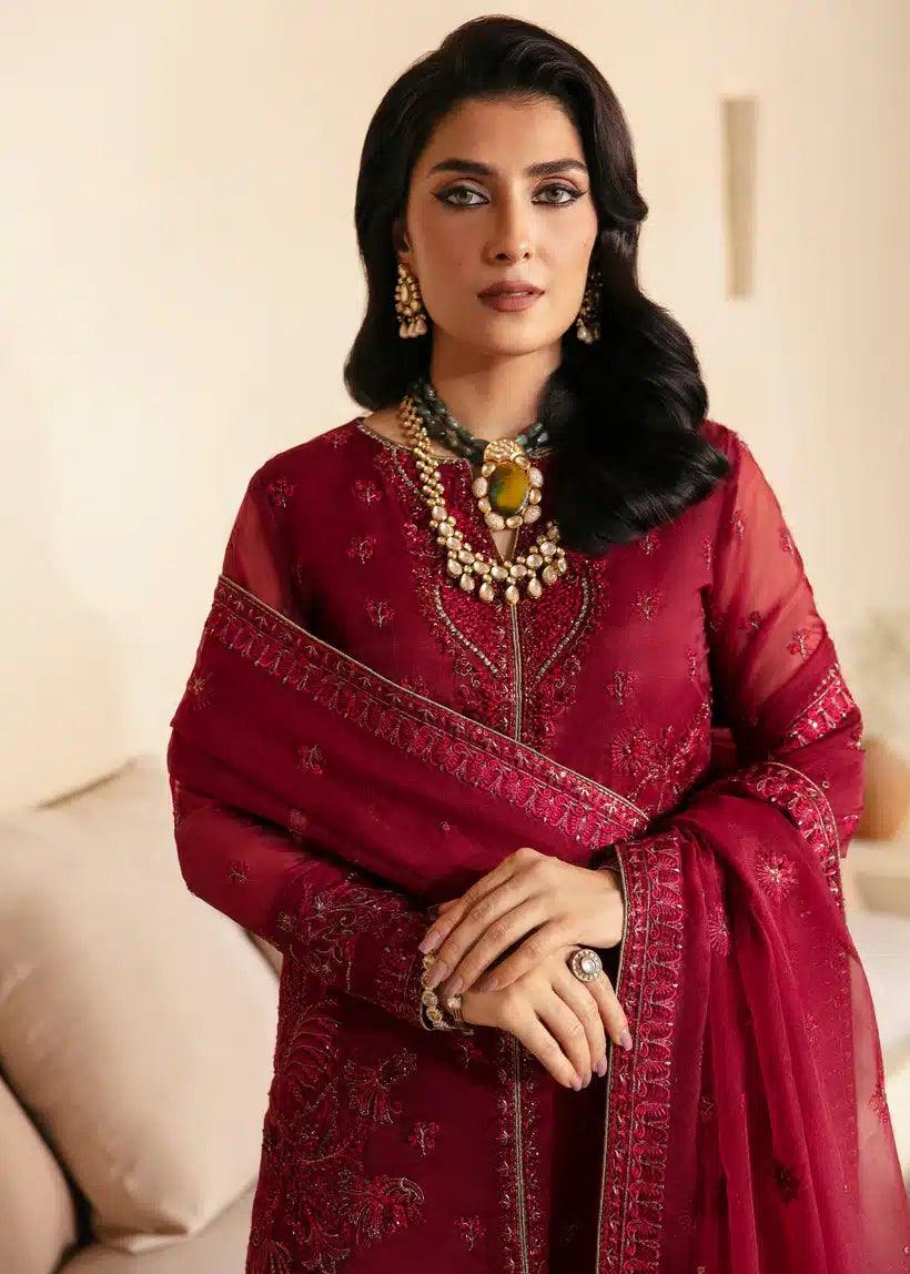 Mahum Asad | Lamhay Wedding Formals 23 | Laal - Aqsa Fabrics