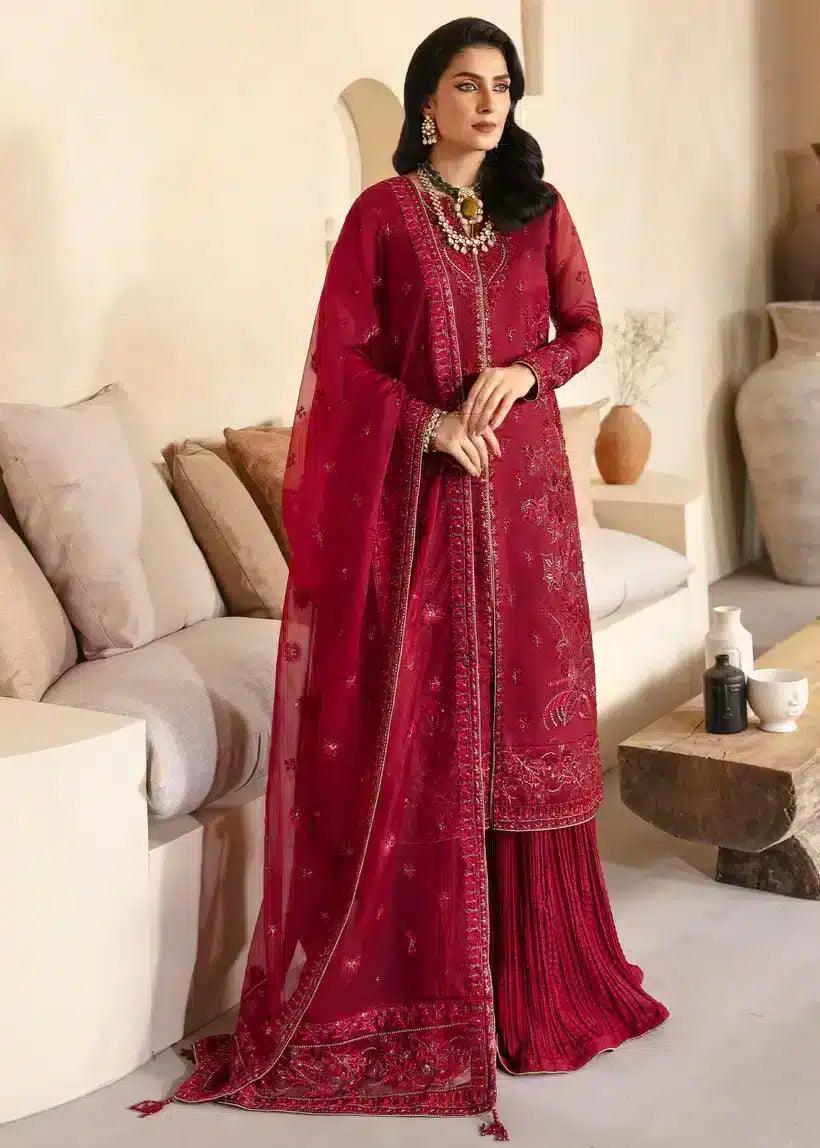 Mahum Asad | Lamhay Wedding Formals 23 | Laal - Aqsa Fabrics