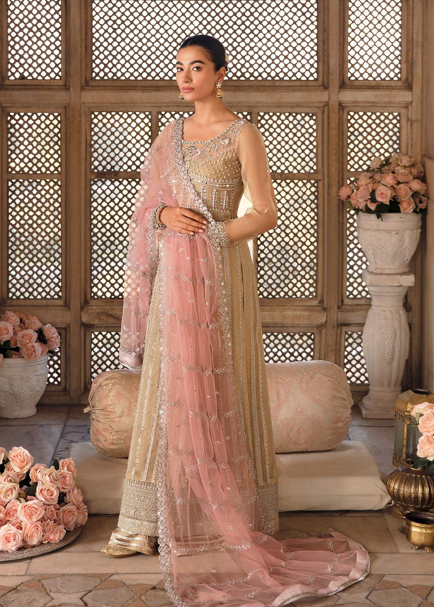 Mahum Asad | Gul Posh Luxury Formals 23 | Mahgul - Aqsa Fabrics