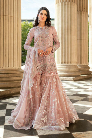 Maria B 3 Piece Embroidered Raw Silk Suit - Aqsa Fabrics