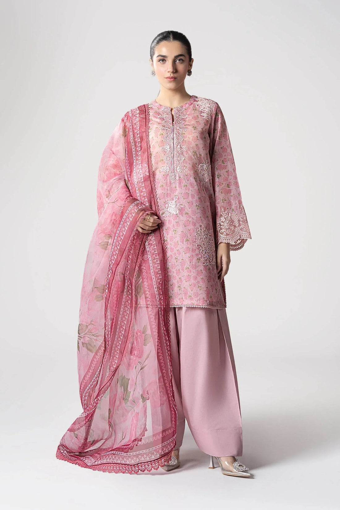 Maria B | Basics RTW | 3 Pc Embroidered Dobby Suit | MB-CS25-145 - Aqsa Fabrics