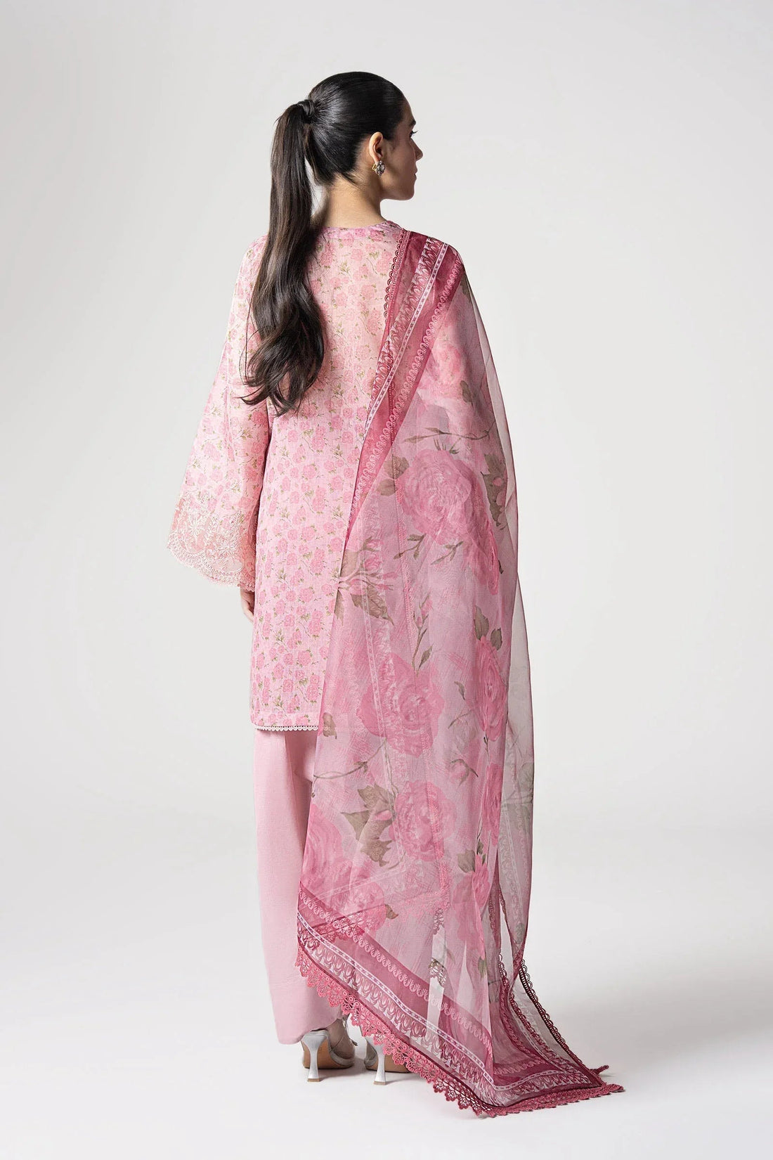 Maria B | Basics RTW | 3 Pc Embroidered Dobby Suit | MB-CS25-145 - Aqsa Fabrics