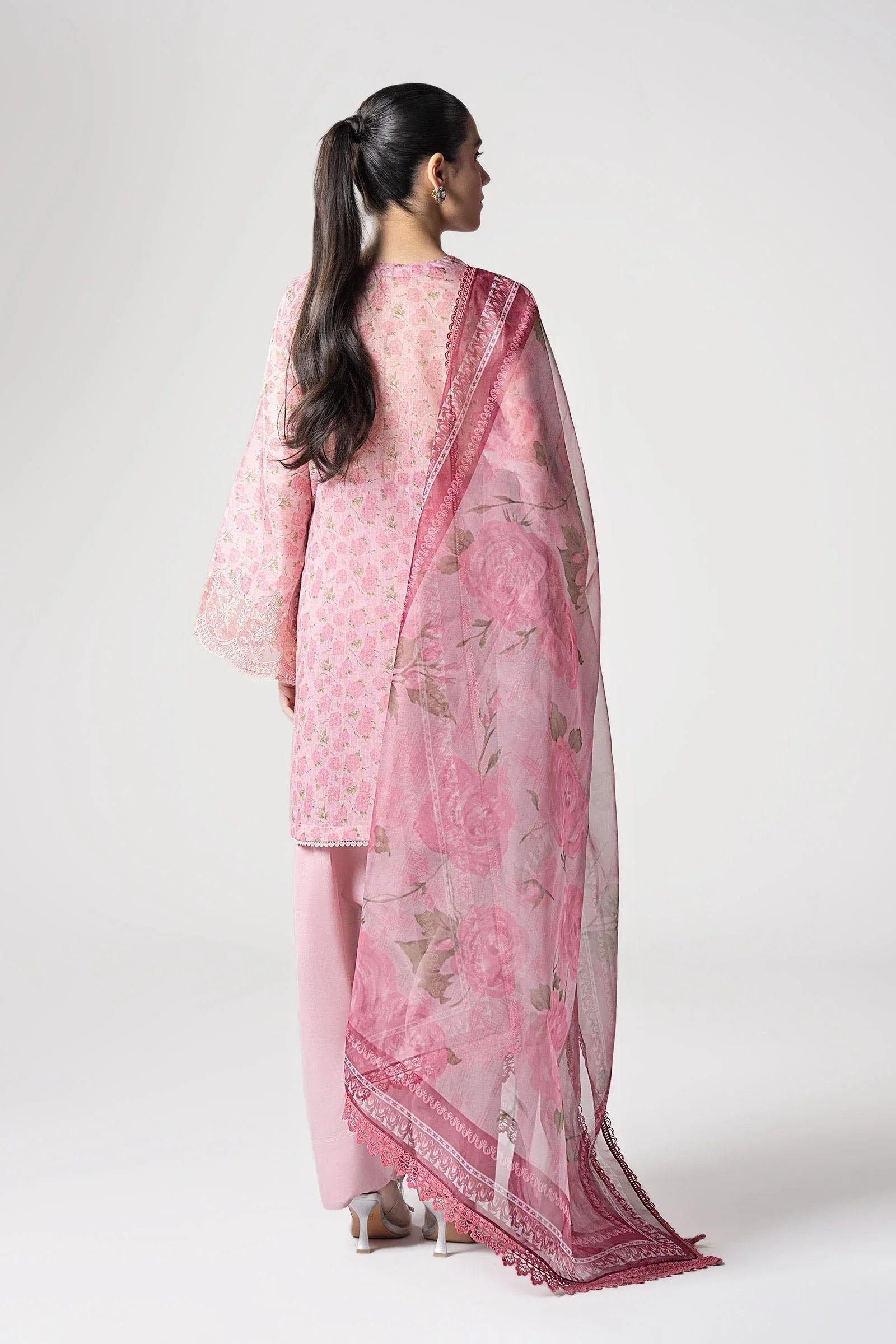 Maria B | Basics RTW | 3 Pc Embroidered Dobby Suit | MB-CS25-145 - Aqsa Fabrics