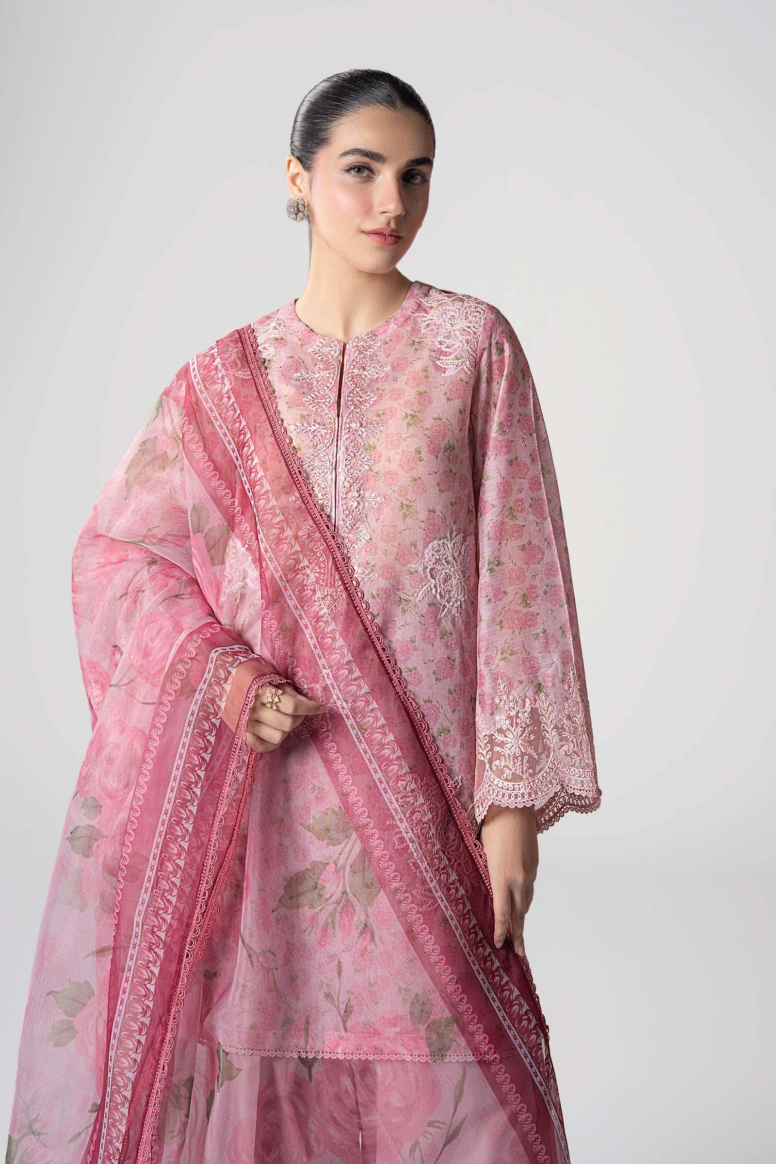 Maria B | Basics RTW | 3 Pc Embroidered Dobby Suit | MB-CS25-145 - Aqsa Fabrics