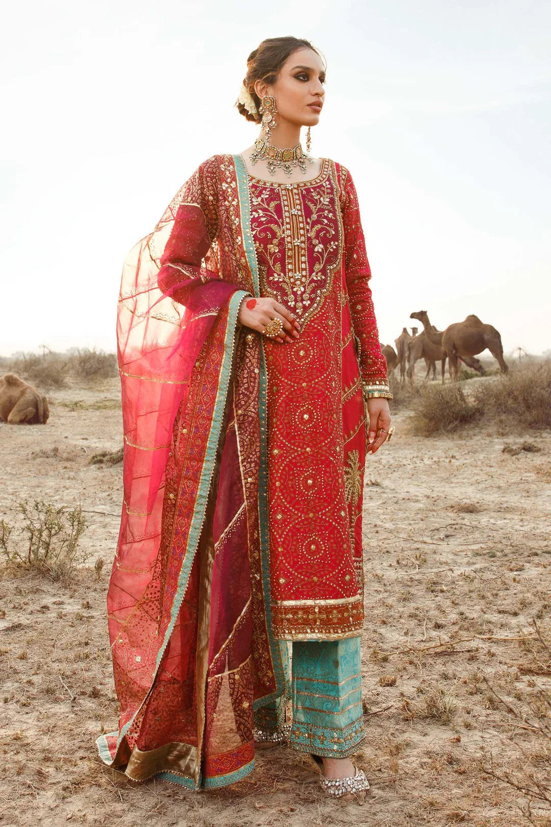 Maria B | Bridal Couture | Chundari - Aqsa Fabrics