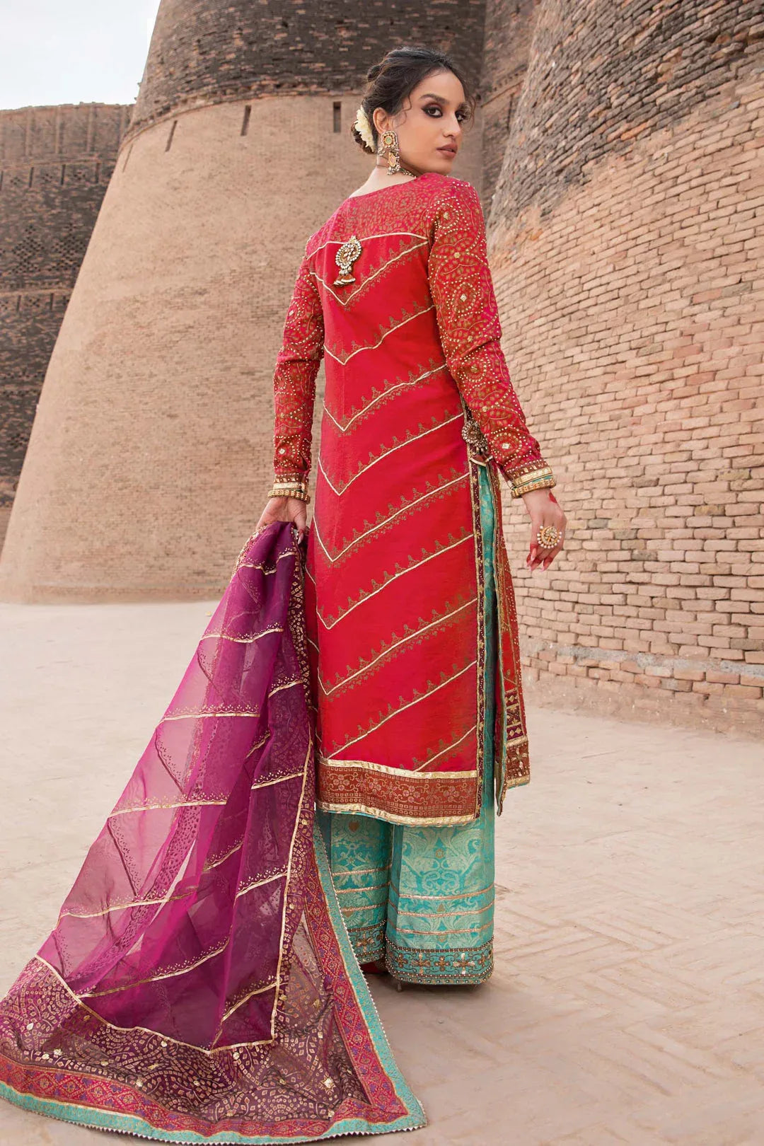 Maria B | Bridal Couture | Chundari - Aqsa Fabrics