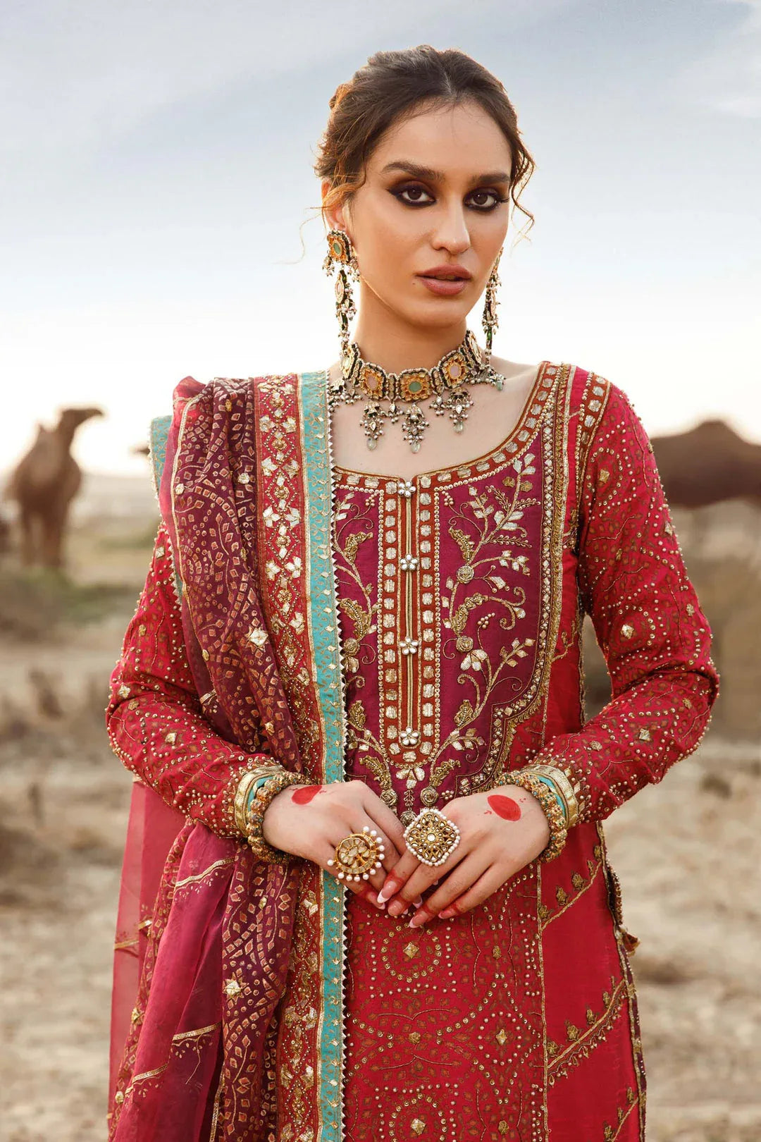 Maria B | Bridal Couture | Chundari - Aqsa Fabrics