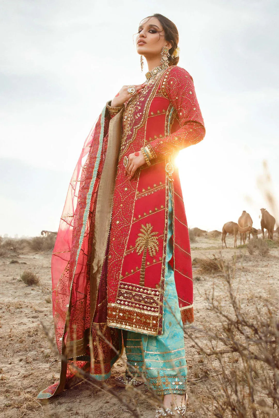 Maria B | Bridal Couture | Chundari - Aqsa Fabrics
