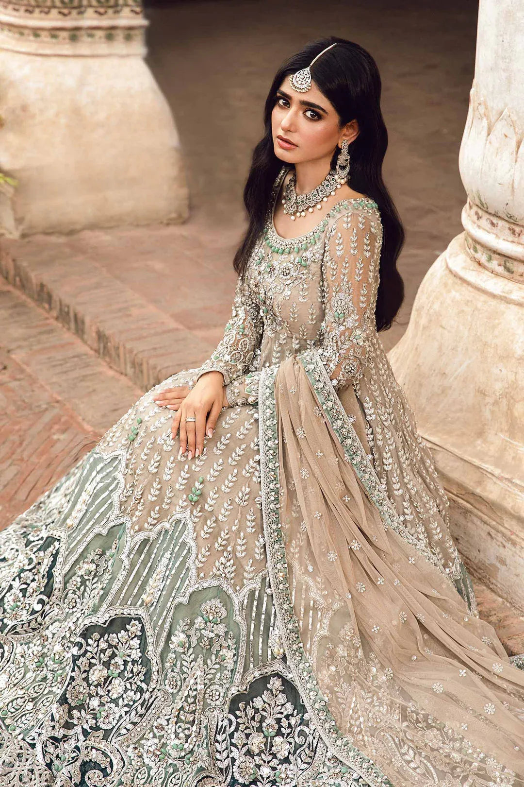 Maria B | Bridal Couture | Mehrinoz - Aqsa Fabrics