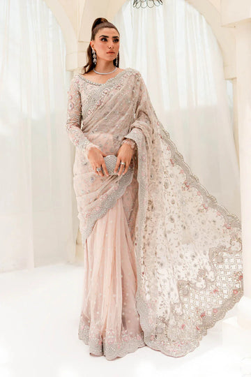 Maria B | Bridal Couture | Pale Pink MC-909 - Aqsa Fabrics