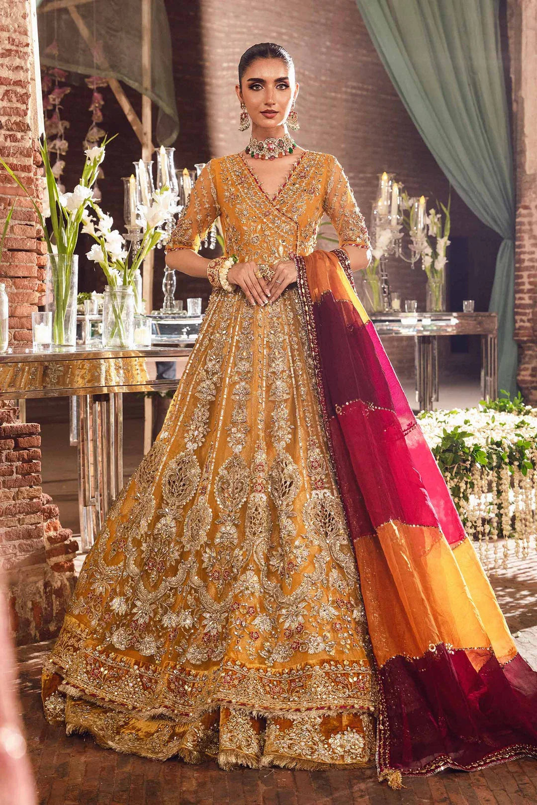 Maria B | Bridal Couture | Zehrin - Aqsa Fabrics