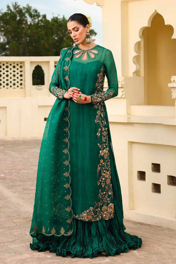Maria B | Bridal Formals | Zamrood Ara - Aqsa Fabrics
