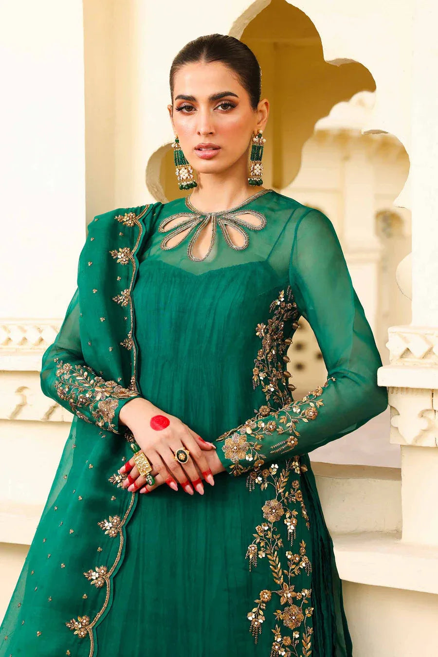 Maria B | Bridal Formals | Zamrood Ara - Aqsa Fabrics