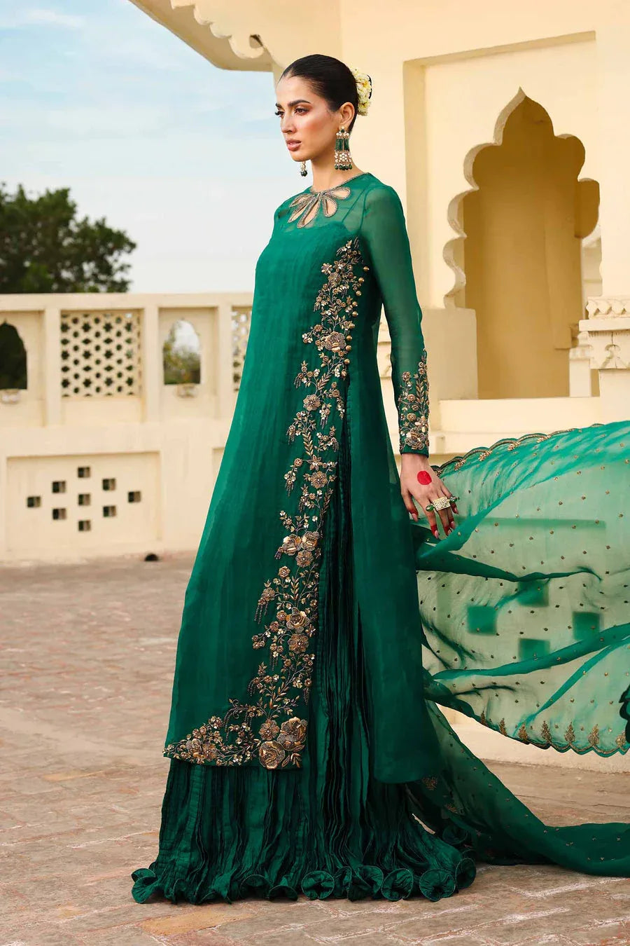 Maria B | Bridal Formals | Zamrood Ara - Aqsa Fabrics