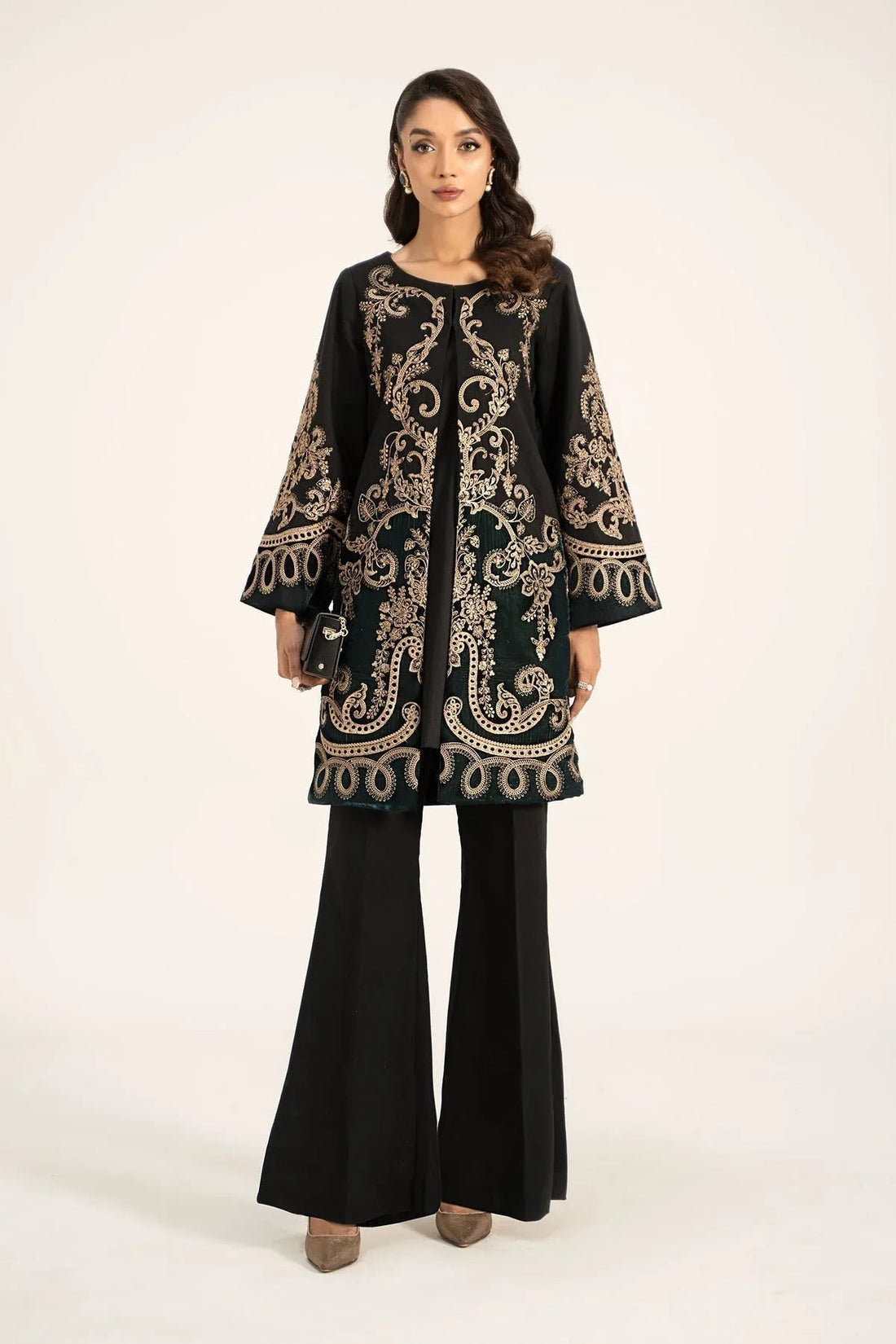 Maria B | Casual Pret 2024 | Khaddar Suit | DW-W24-113 - Aqsa Fabrics