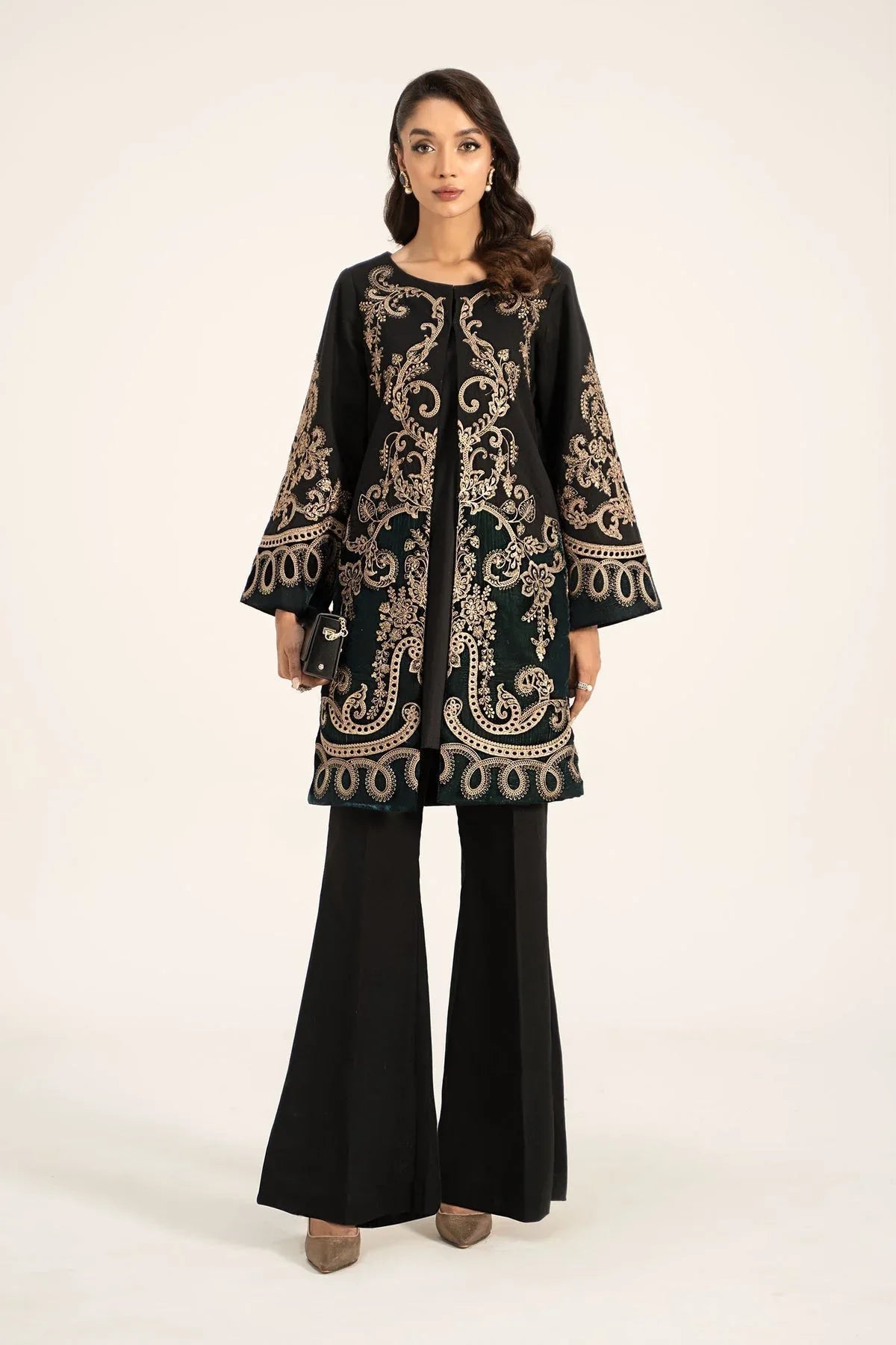 Maria B | Casual Pret 2024 | Khaddar Suit | DW-W24-113 - Aqsa Fabrics