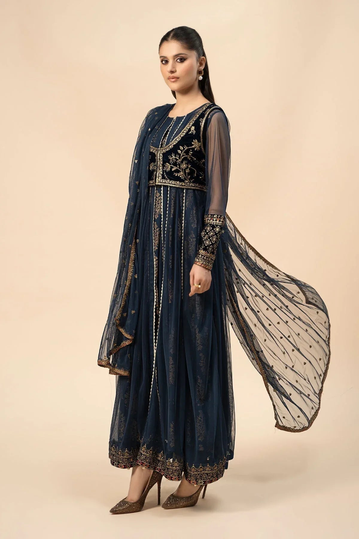 Maria B | Casual Pret 2024 | Khaddar Suit | DW-W24-151 - Aqsa Fabrics