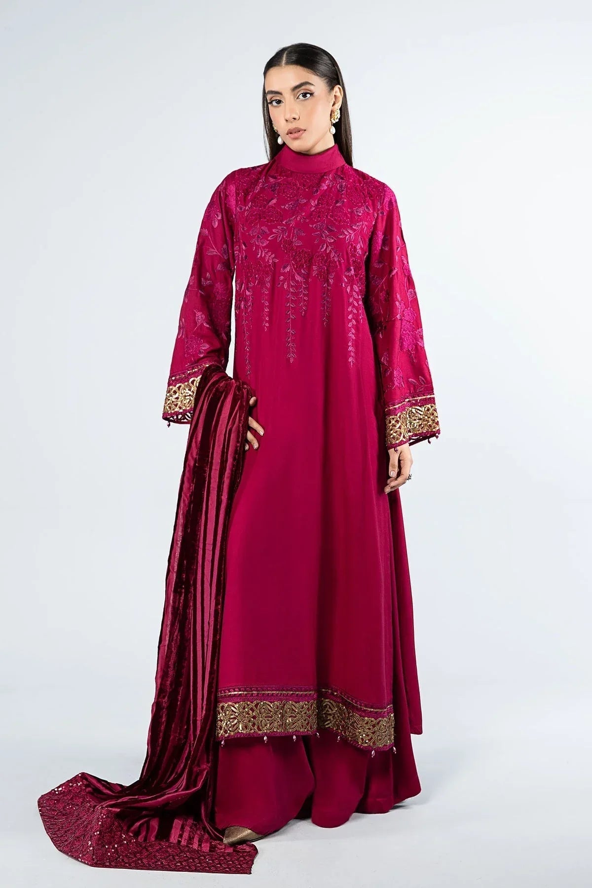 Maria B | Casual Pret 2024 | Linen Suit | DW-W24-103 - Aqsa Fabrics