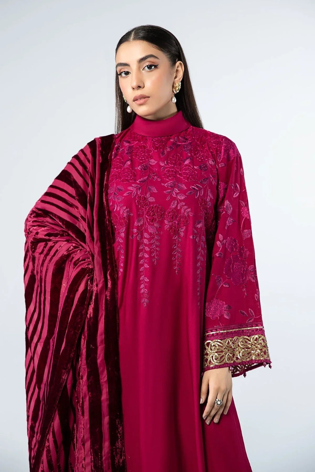 Maria B | Casual Pret 2024 | Linen Suit | DW-W24-103 - Aqsa Fabrics