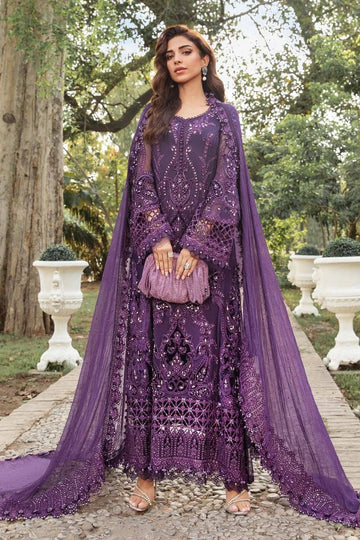 Maria B | Chiffon Formals 24 | Chiffon Suit | MPC-24-102 - Aqsa Fabrics