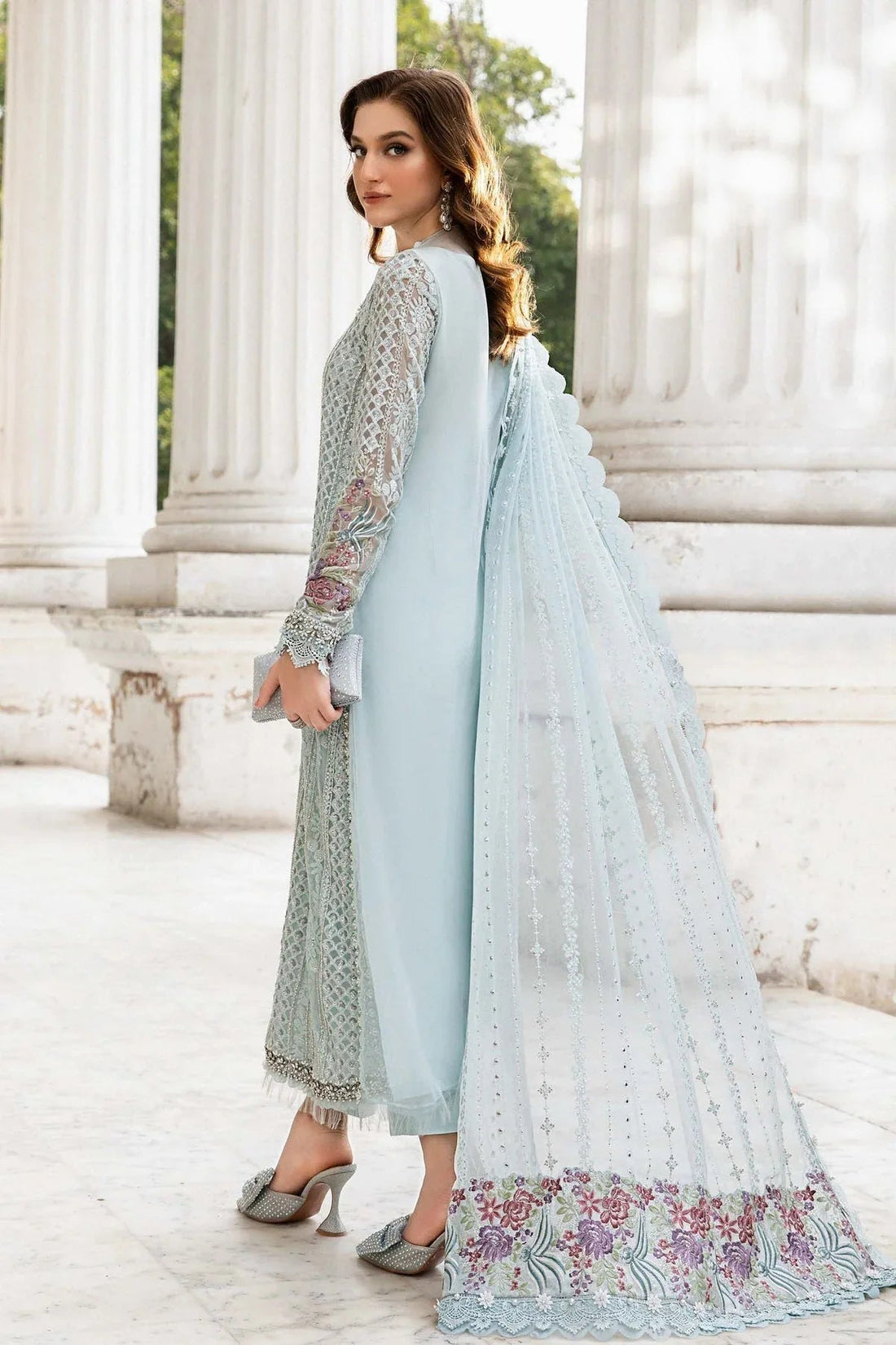Maria B | Chiffon Formals 24 | Chiffon Suit | MPC-24-103 - Aqsa Fabrics