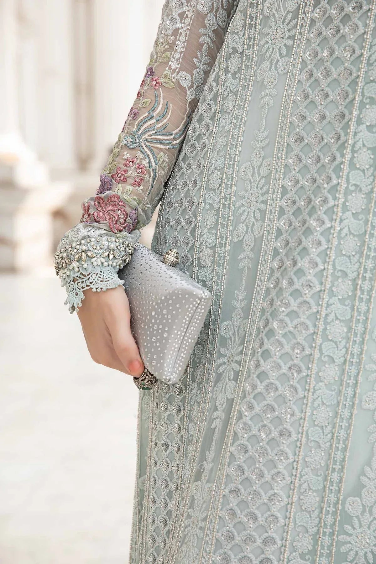 Maria B | Chiffon Formals 24 | Chiffon Suit | MPC-24-103 - Aqsa Fabrics