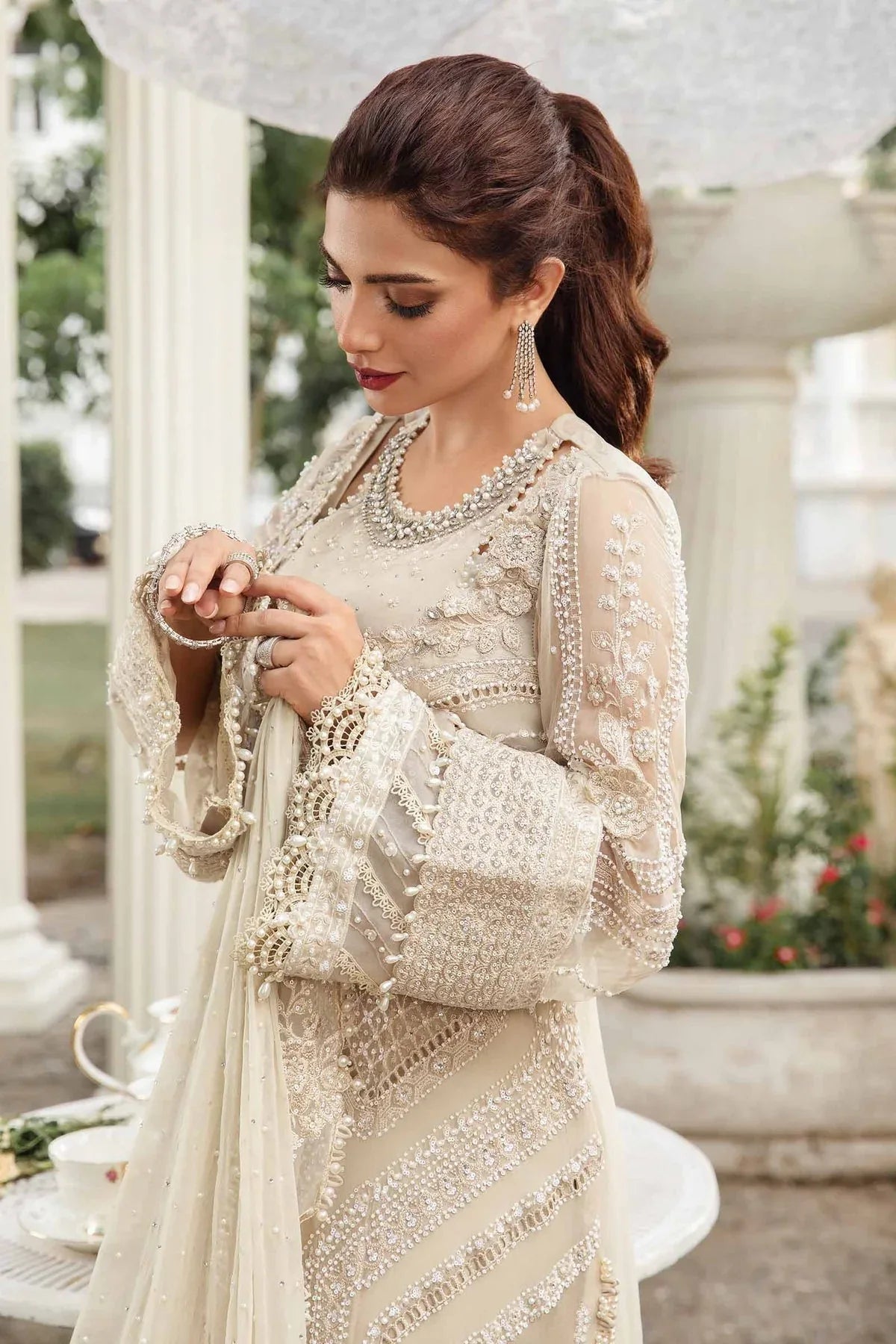 Maria B | Chiffon Formals 24 | Chiffon Suit | MPC-24-104 - Aqsa Fabrics
