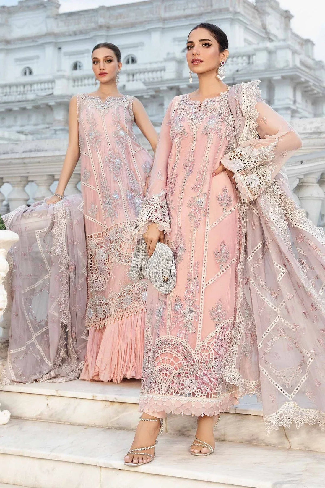 Maria B | Chiffon Formals 24 | Chiffon Suit | MPC-24-106 - Aqsa Fabrics
