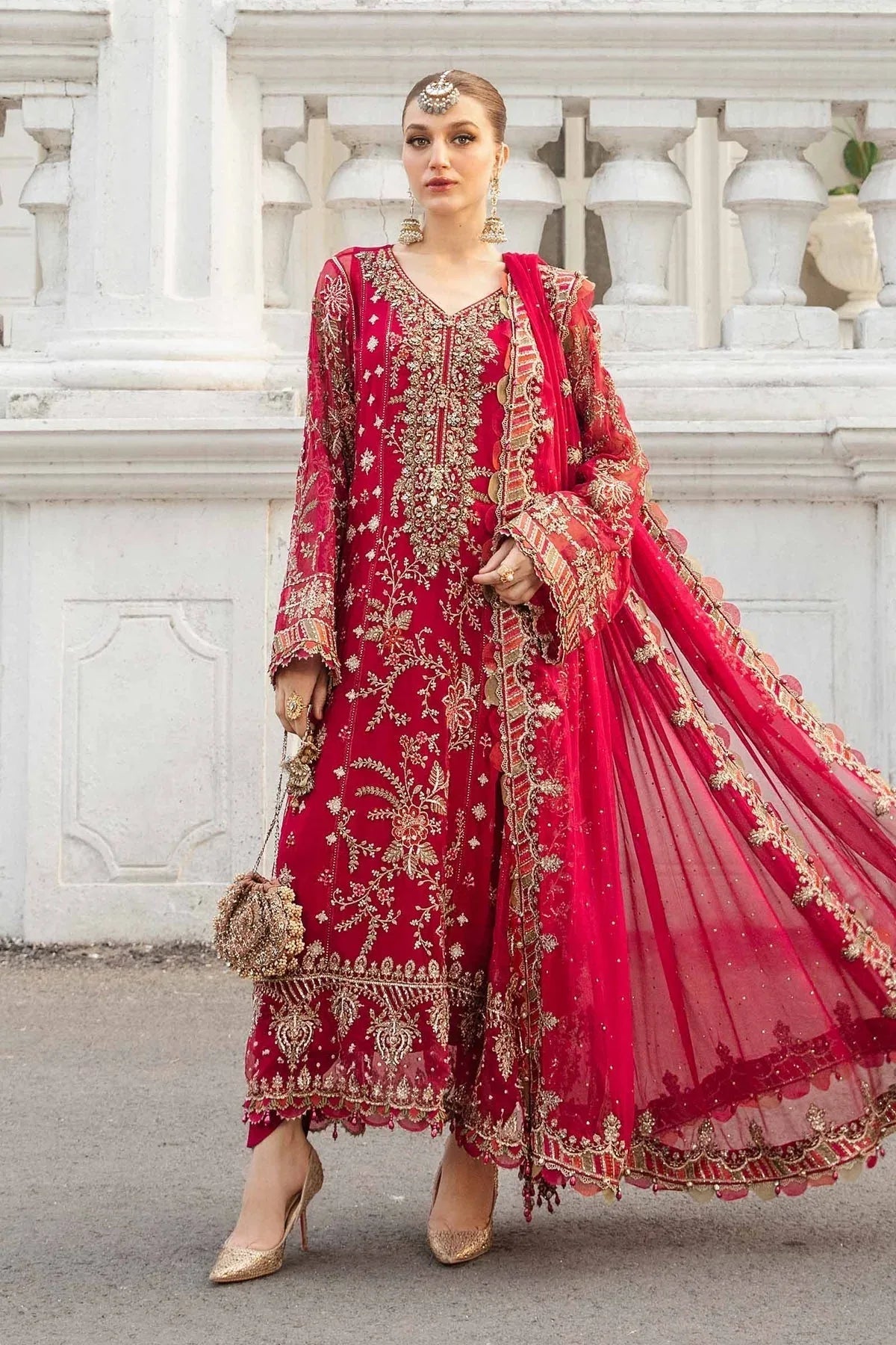 Maria B | Chiffon Formals 24 | Chiffon Suit | MPC-24-107 - Aqsa Fabrics