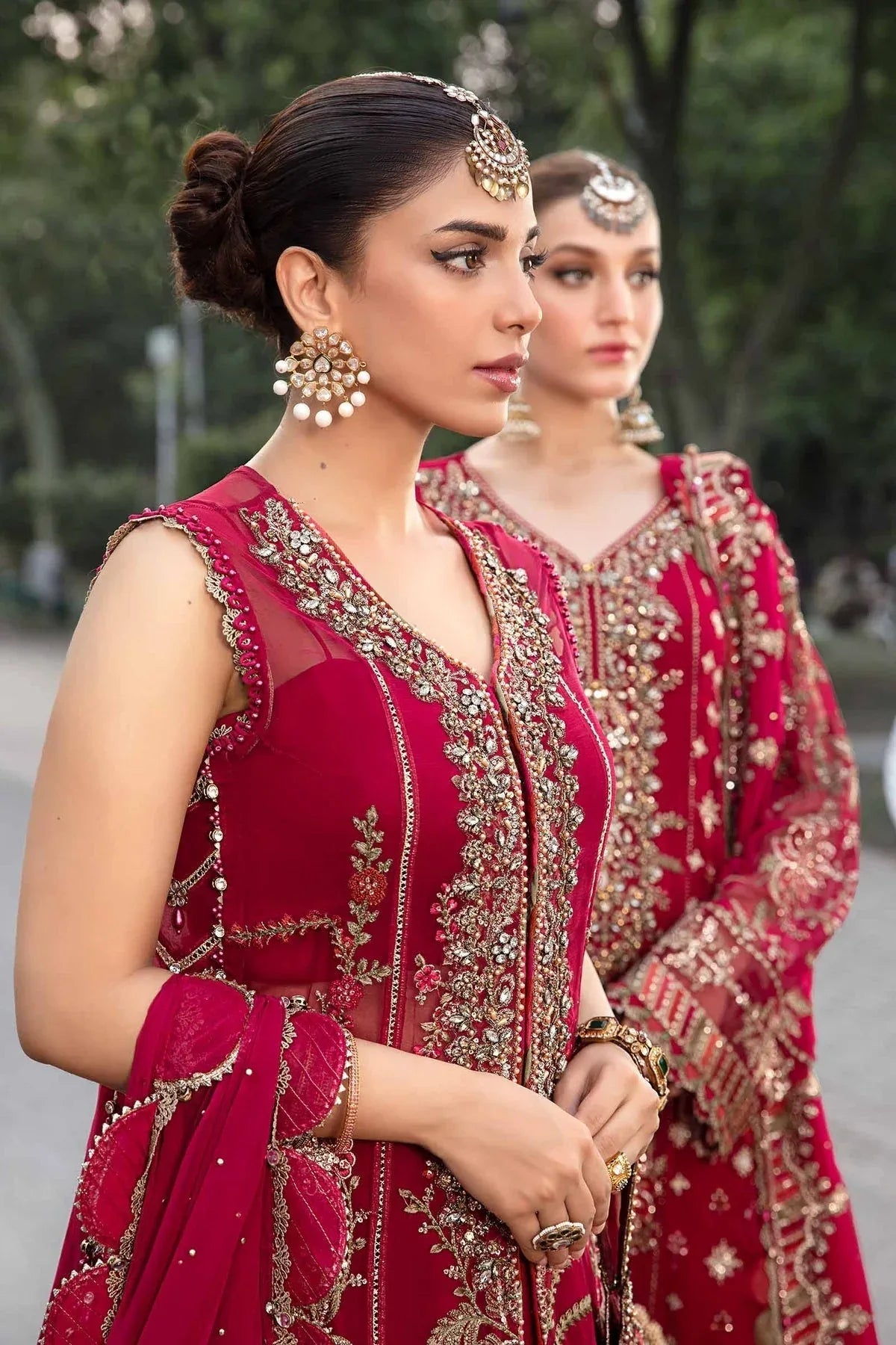 Maria B | Chiffon Formals 24 | Chiffon Suit | MPC-24-107 - Aqsa Fabrics