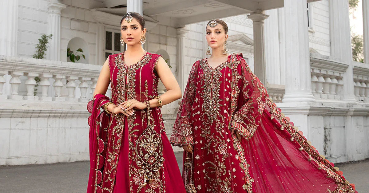 Maria B | Chiffon Formals 24 | Chiffon Suit | MPC-24-107 - Aqsa Fabrics