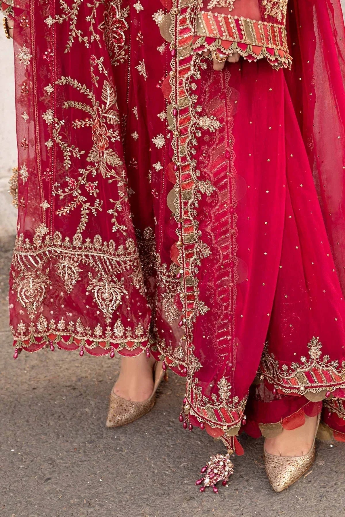 Maria B | Chiffon Formals 24 | Chiffon Suit | MPC-24-107 - Aqsa Fabrics