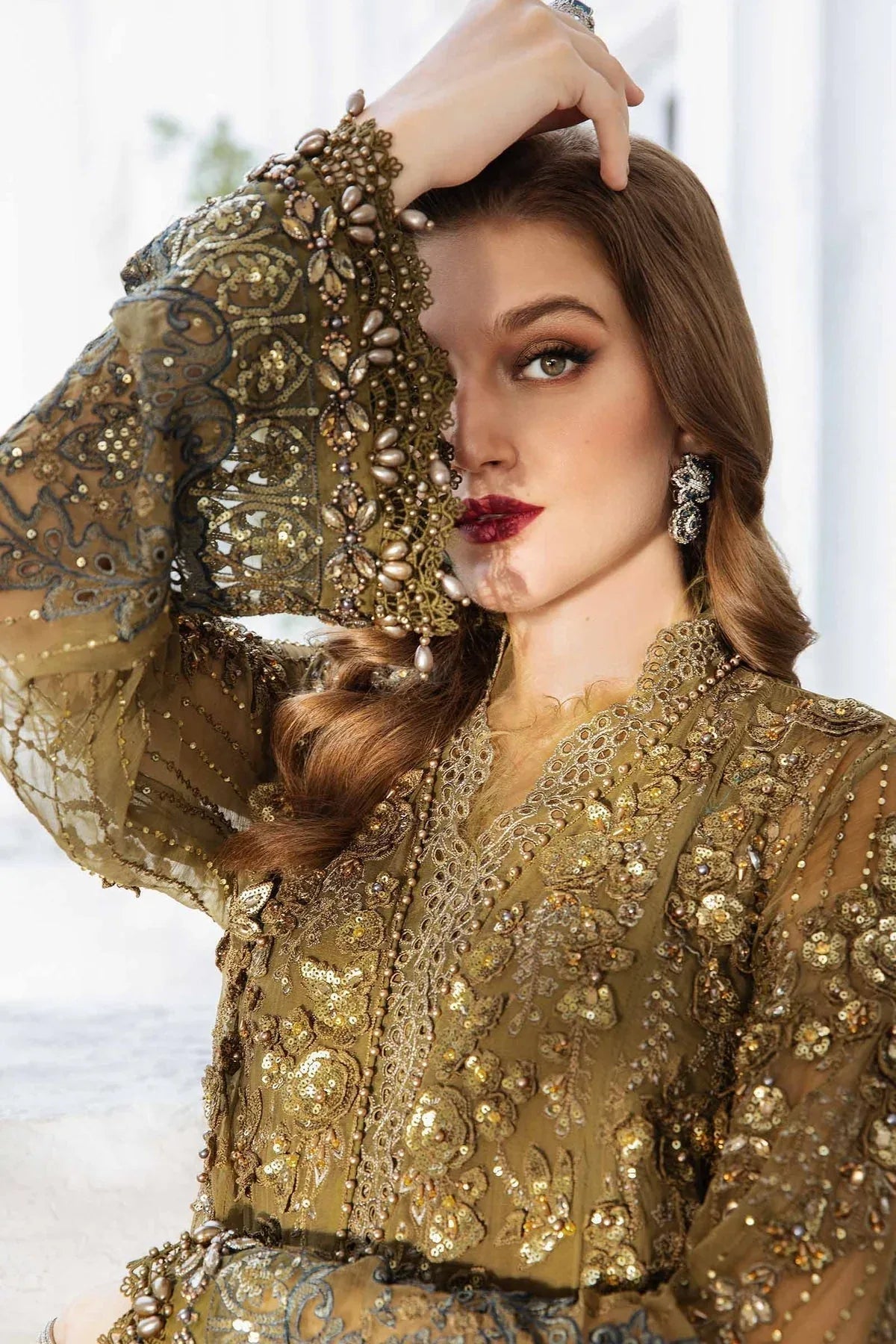 Maria B | Chiffon Formals 24 | Chiffon Suit | MPC-24-108 - Aqsa Fabrics