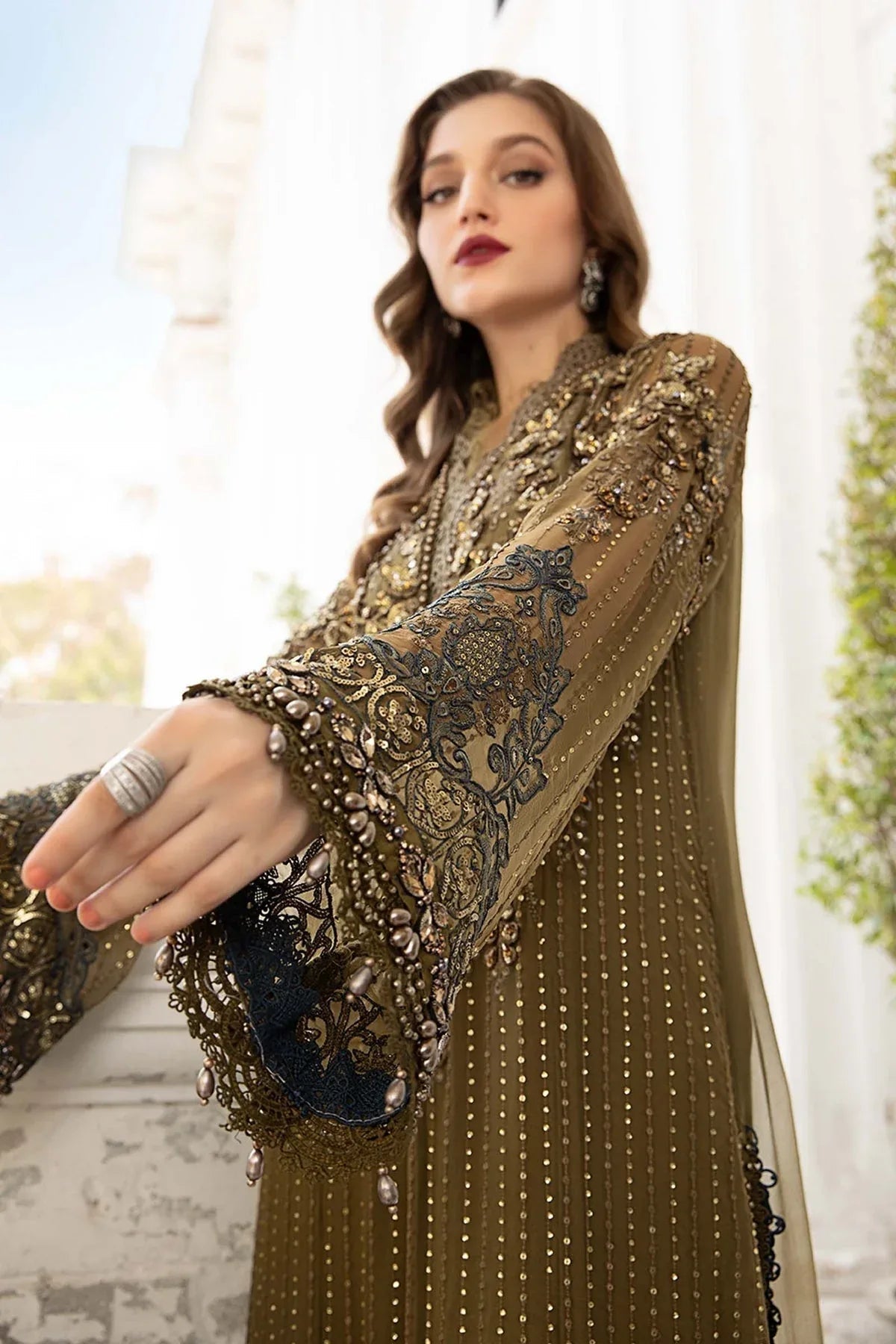 Maria B | Chiffon Formals 24 | Chiffon Suit | MPC-24-108 - Aqsa Fabrics