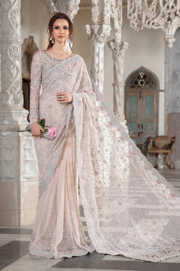 Maria B. Couture Pale Pink MC-050 - Aqsa Fabrics