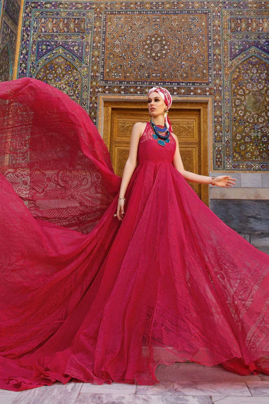 Maria B D-2303-A Luxury Lawn Collection - Aqsa Fabrics