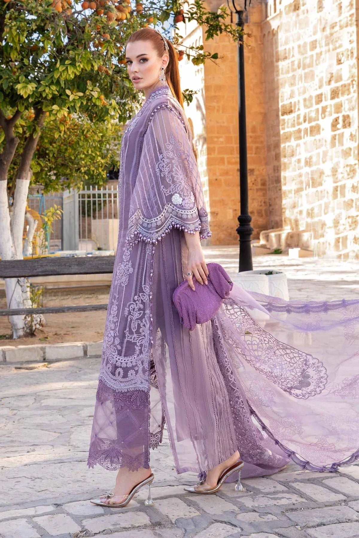 Maria B - D-2401-A - Aqsa Fabrics