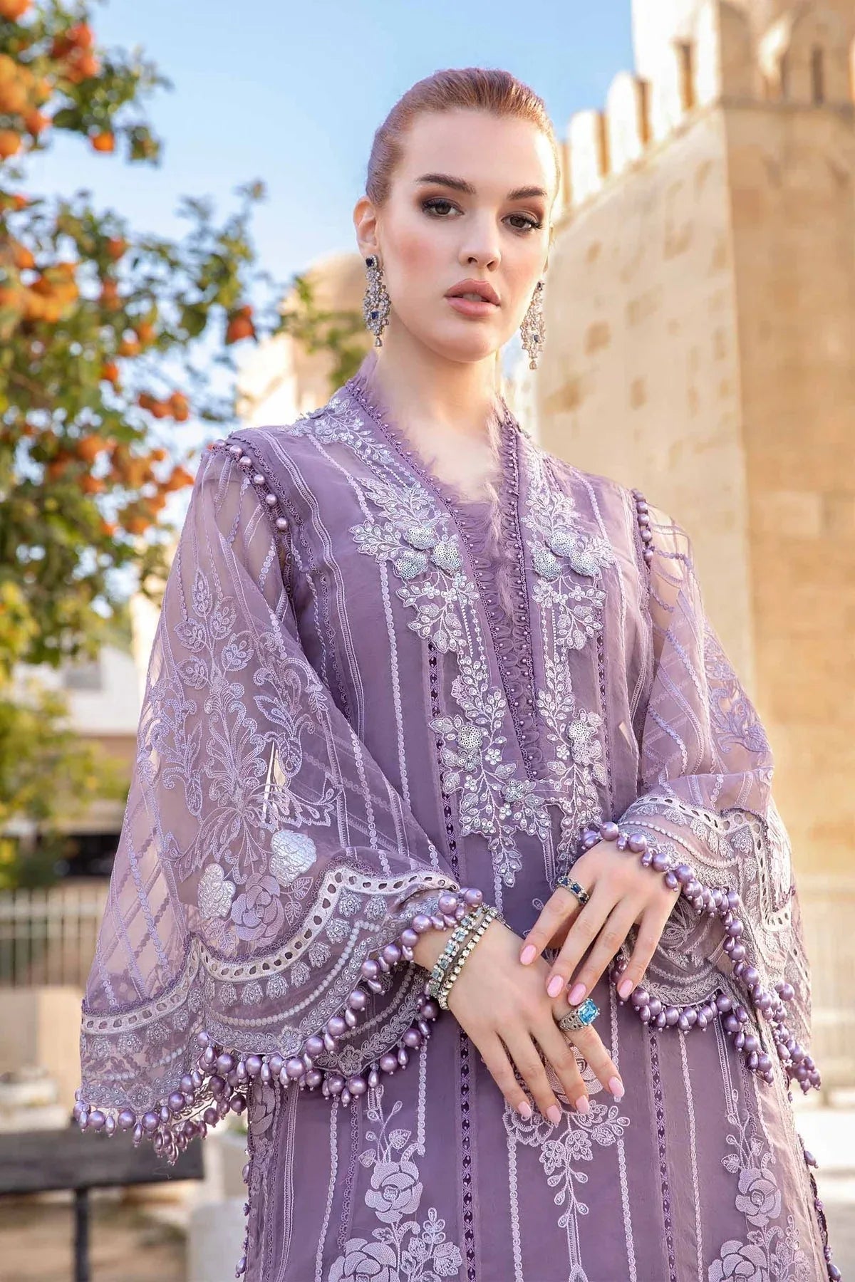 Maria B - D-2401-A - Aqsa Fabrics