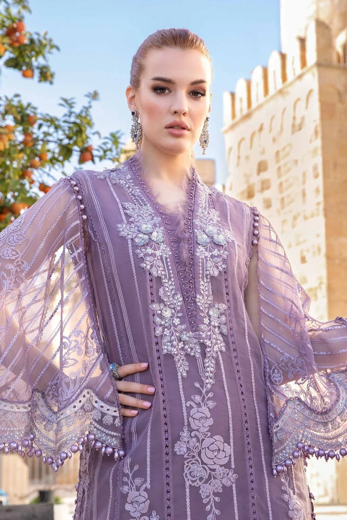 Maria B - D-2401-A - Aqsa Fabrics