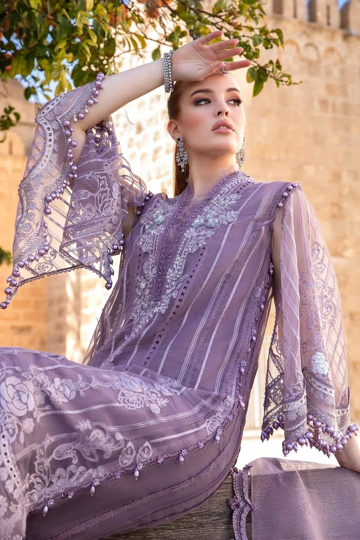 Maria B - D-2401-A - Aqsa Fabrics