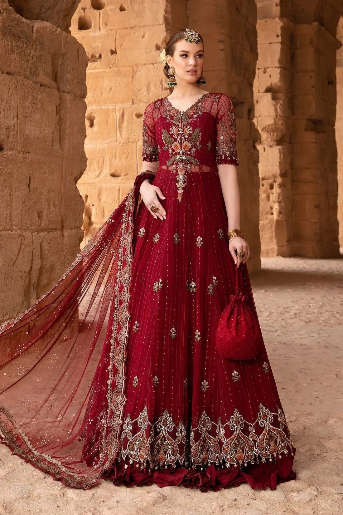 Maria B - D-2403-B - Lawn - Aqsa Fabrics