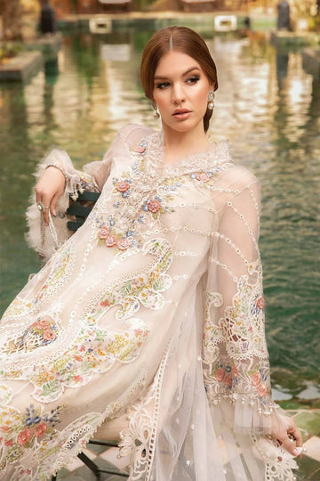Maria B - D-2405-A - Lawn - Aqsa Fabrics