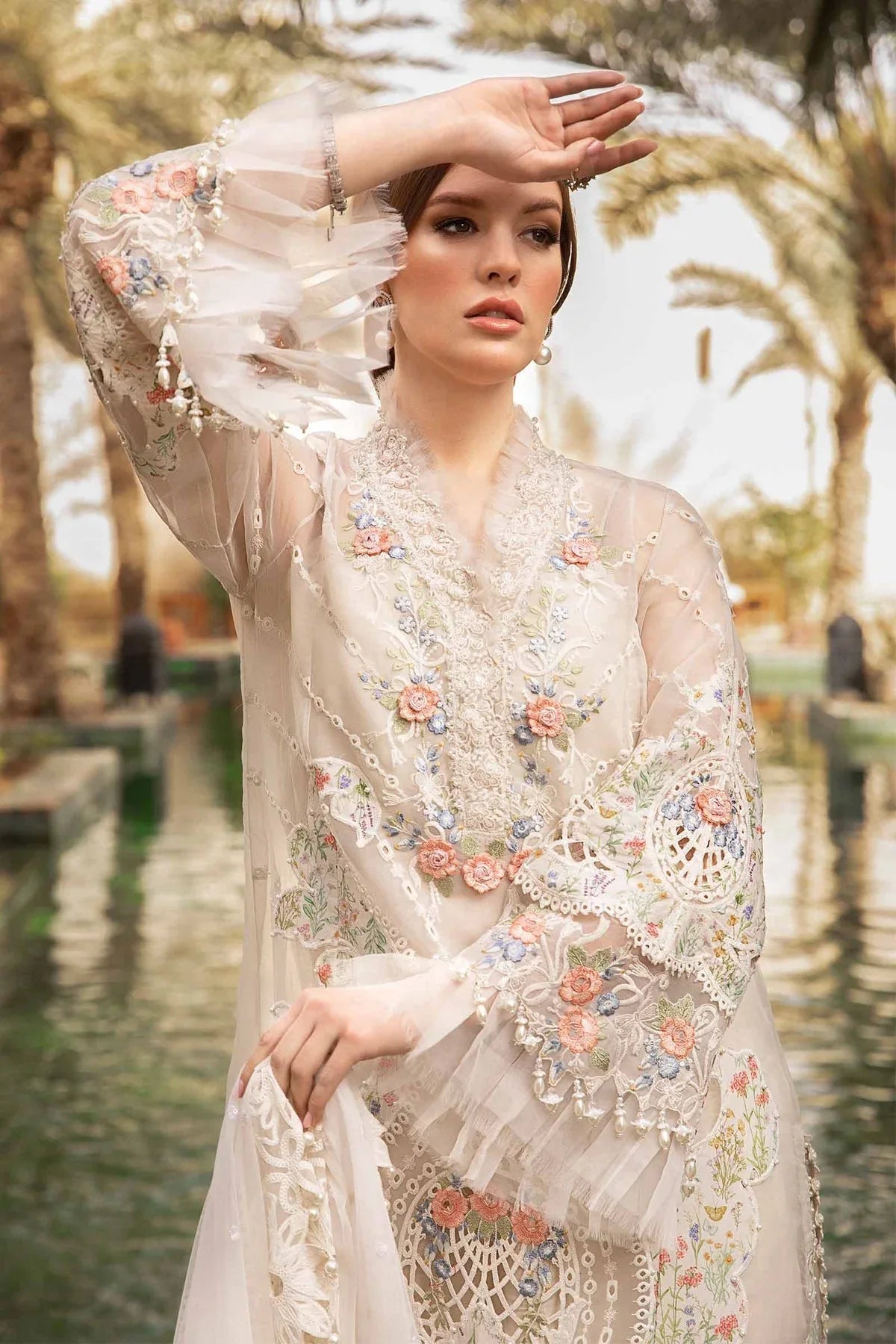Maria B - D-2405-A - Lawn - Aqsa Fabrics