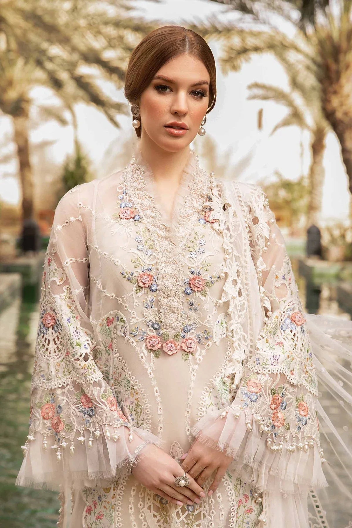Maria B - D-2405-A - Lawn - Aqsa Fabrics