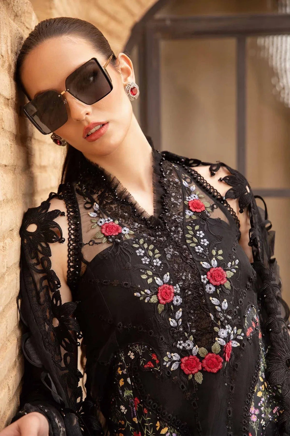 Maria B - D-2405-B - Lawn - Aqsa Fabrics